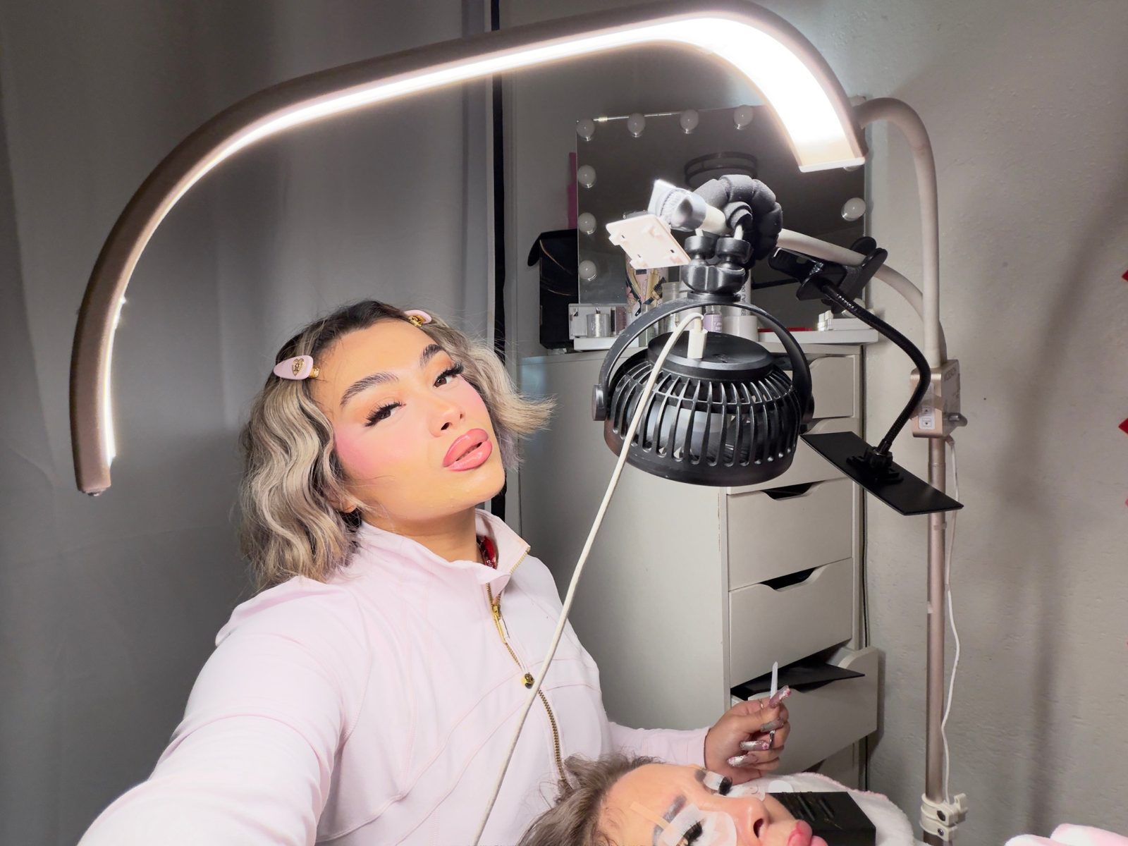 Gem in her lash studio
